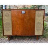 A 1960’s Murphy AC receiver type A881SR radio cabinet with a Garrard turntable together with