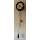 A 19thC Postman’s alarm clock. 29cm d.