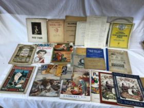 Collection of ephemera to include 2 copies of the Illustrated London Almanac 1879 and 1877, Woman'