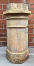 A 19thC chimney pot 70cm h.