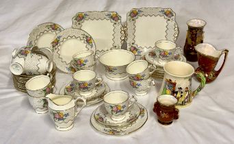 An assortment of Tuscan China to include 13 cups and saucers, 12 tea plates and 2 cake plates 23cm x