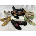 Seven pairs of various shoes to include Thomas Barber, Harrogate, D H Evans and Co Ltd by Lotus,