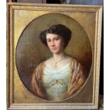 A good quality oil on canvas portrait of a lady, signed L.L. Georg. Nagel, Düsseldorf 1910. 72 x