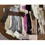 Twenty six pairs of good quality kid leather and suede gloves, size 6 - size 7 to include French