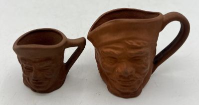 Two Colin Rawson prototype Toby jugs for Hornsea pottery. One marked to base Hornsea Clay No. 1