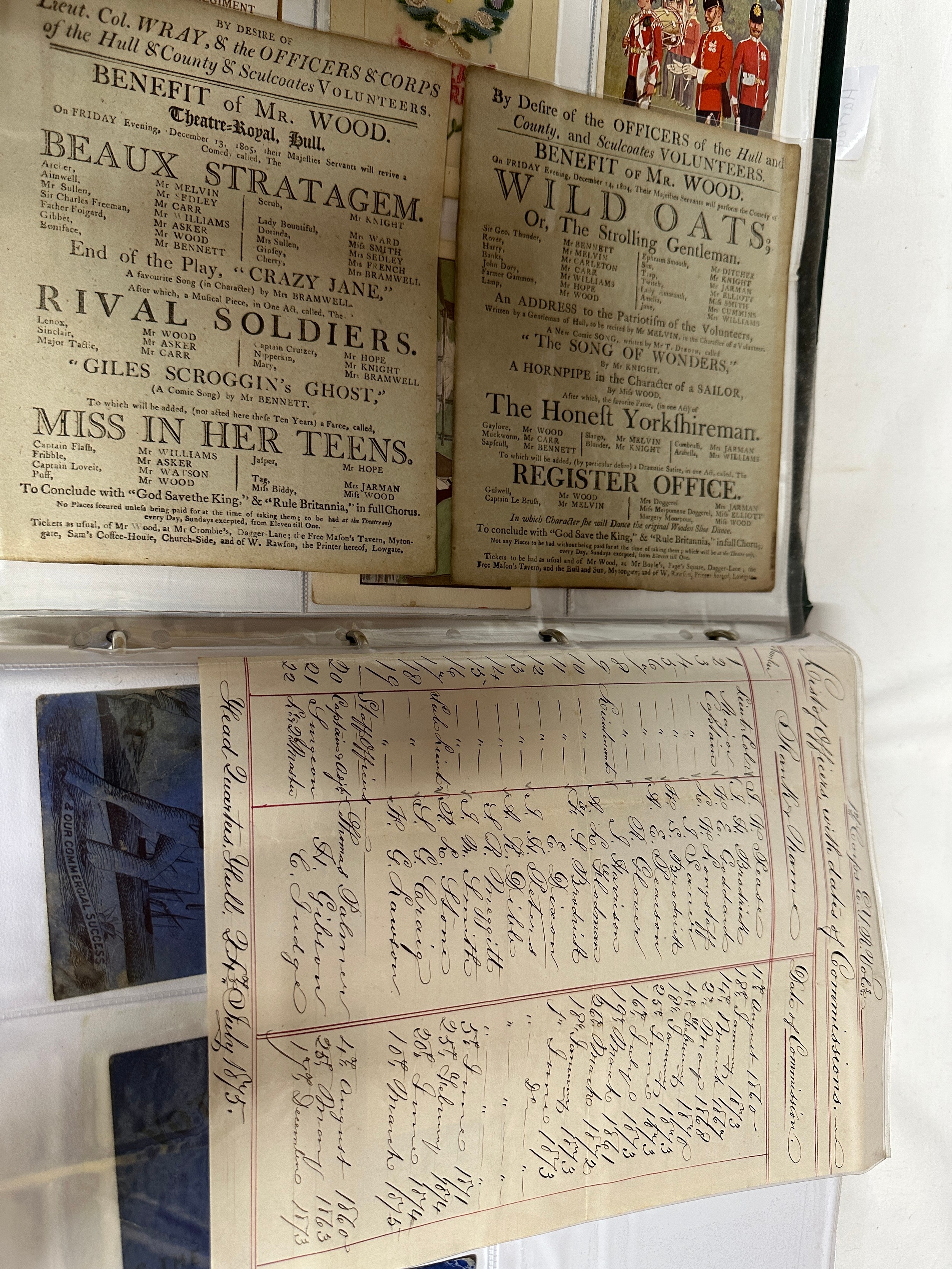 East Riding of Yorkshire interest. A large album, approx. 378, postcards of East Yorkshire Regiment, - Image 19 of 20