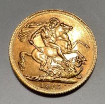 George V full gold sovereign 1915.