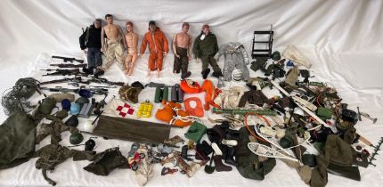 Palitoy - Action Man - A collection of 4 Action Men, Mintex Made in Hong Kong and GI Joe, along with