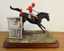 Border Fine Arts 'The Chaser', model No. L50 by David Geenty, on wood base. This model was