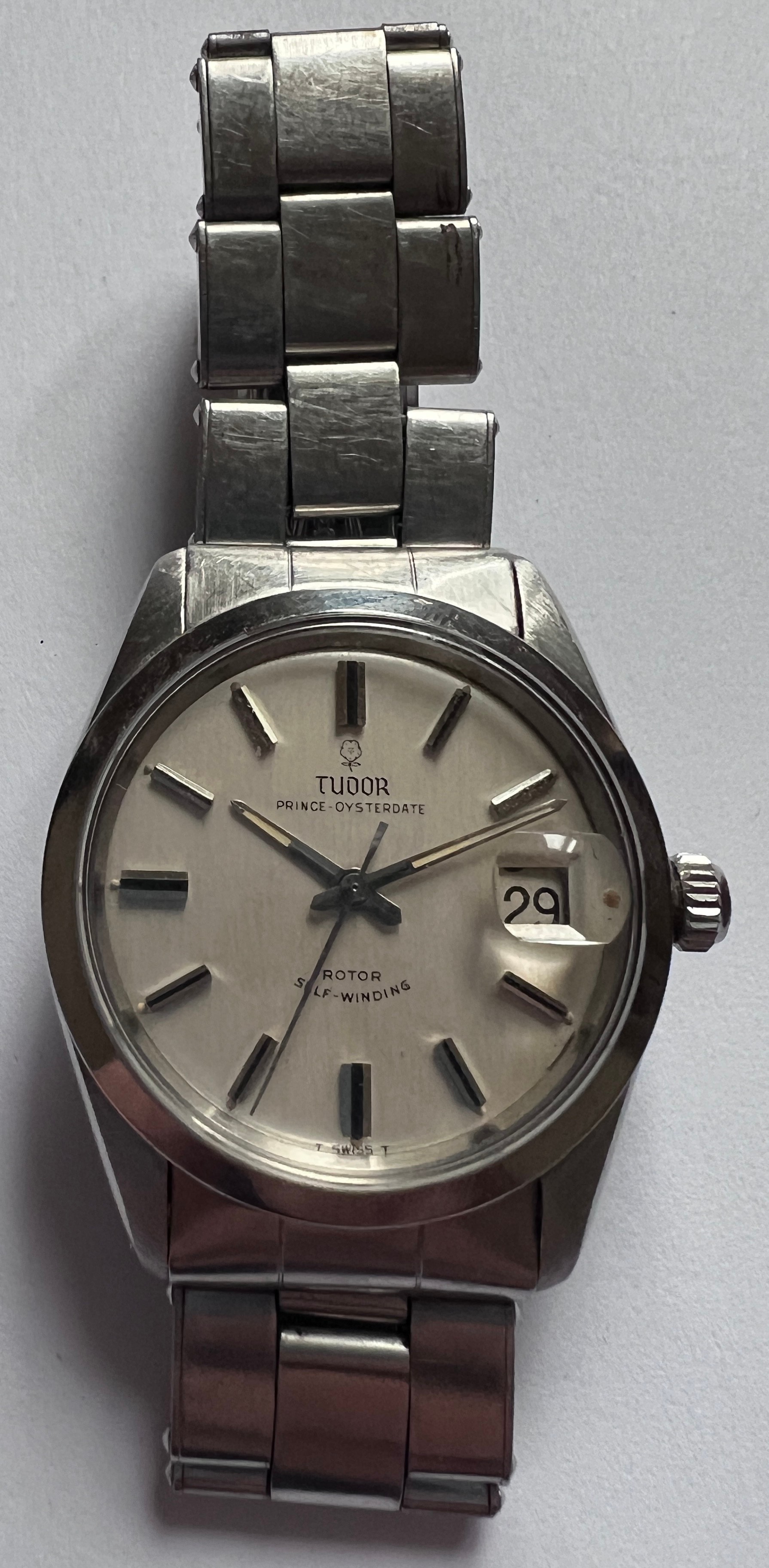 A Tudor Prince Oysterdate Rotor self winding wristwatch, with date aperture. Rolex crown with - Image 2 of 6