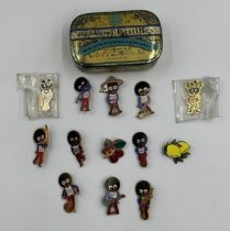 Thirteen Robertson's enamel badges. These items are listed on the basis they are illustrative of a