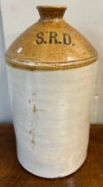 British WW1 S.R.D. (Special Rations Department) rum jar. 33cm h.