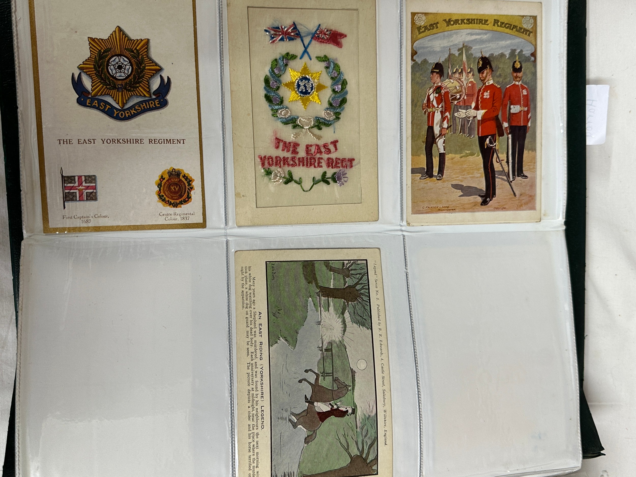 East Riding of Yorkshire interest. A large album, approx. 378, postcards of East Yorkshire Regiment, - Image 3 of 20