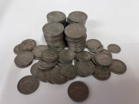 Shillings and Two Shilling coins all dated 1947. 910gm.