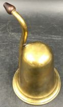 A 19thC Brass Ear Trumpet deaf aid by Lindsey & Sons, 32 Ludgate Hill, E.C. measuring approx 15cm