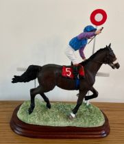 Border Fine Arts 'Winning Salute', model No. B1634. 19/250 by Anne Wall, on wood base, with