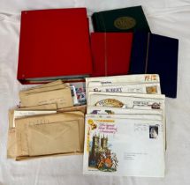 An accumulation of stamps, First Day Covers and Postal History, to include two stock books, First