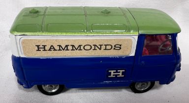 Corgi 462 Commer "Hammonds" Promotional Van, finished in blue with a green roof, white side and rear