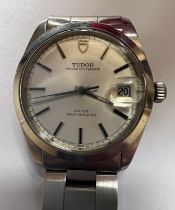 A Tudor Prince Oysterdate Rotor self winding wristwatch, C1970 with date aperture. Rolex crown