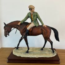 Border Fine Arts 'Riding Out', model No. L81. 353/750 by David Geenty, on wood base.