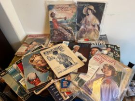 A quantity of vintage mainly women’s magazines dating from 1919 to 1960’s, titles to include