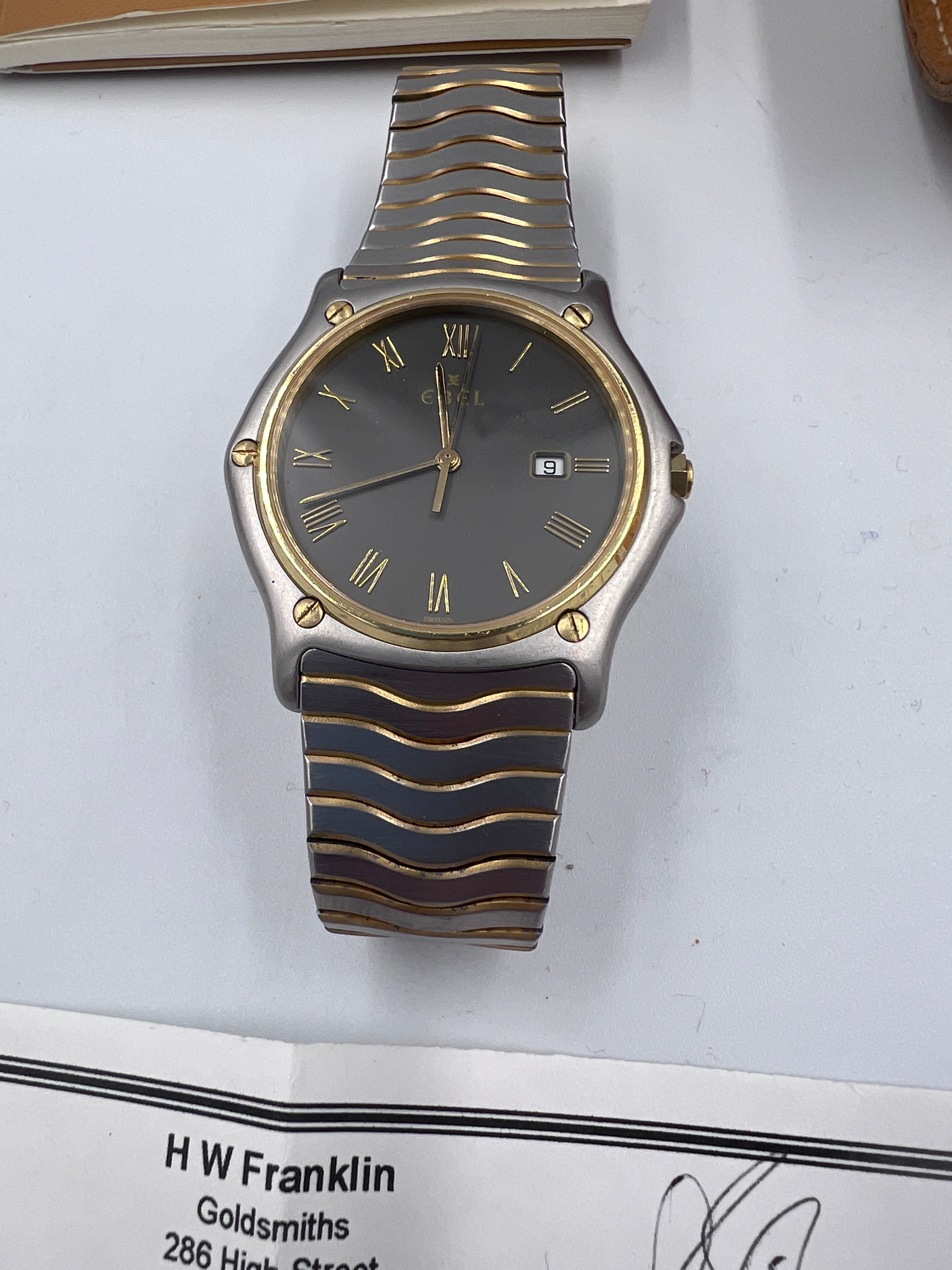 A boxed gentleman's Ebel Sport quartz Classique wristwatch in original case. Very good condition - Image 3 of 5