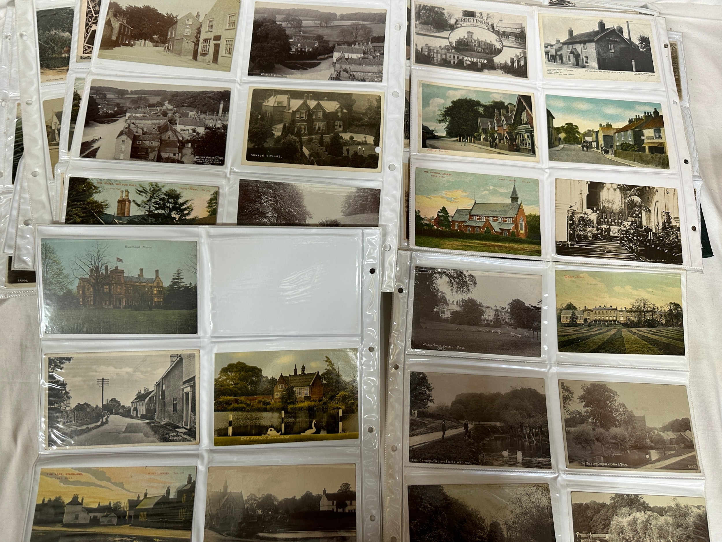 East Riding of Yorkshire interest. A large album, approx. 378, postcards of East Yorkshire Regiment, - Image 13 of 20