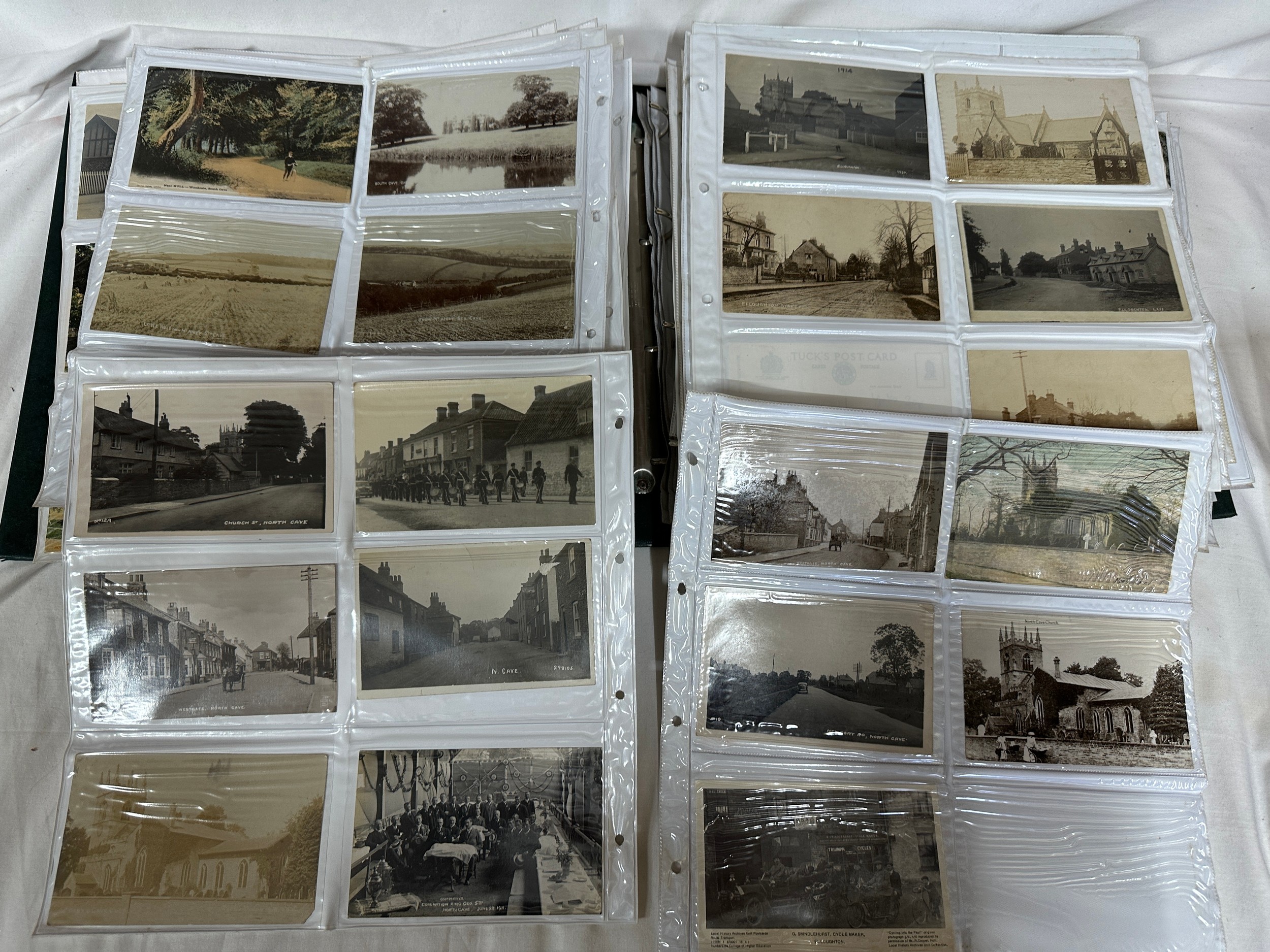 East Riding of Yorkshire interest. A large album, approx. 378, postcards of East Yorkshire Regiment, - Image 10 of 20