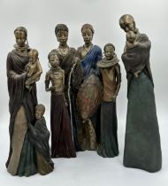 Three large Soul Journeys Maasai limited edition sculptures: Morani- Pride of the Maasai 652/1000