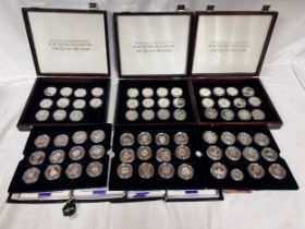 The Official Coin Collection in Honour of HM Queen Elizabeth The Queen Mother, 71 coins, .925 silver