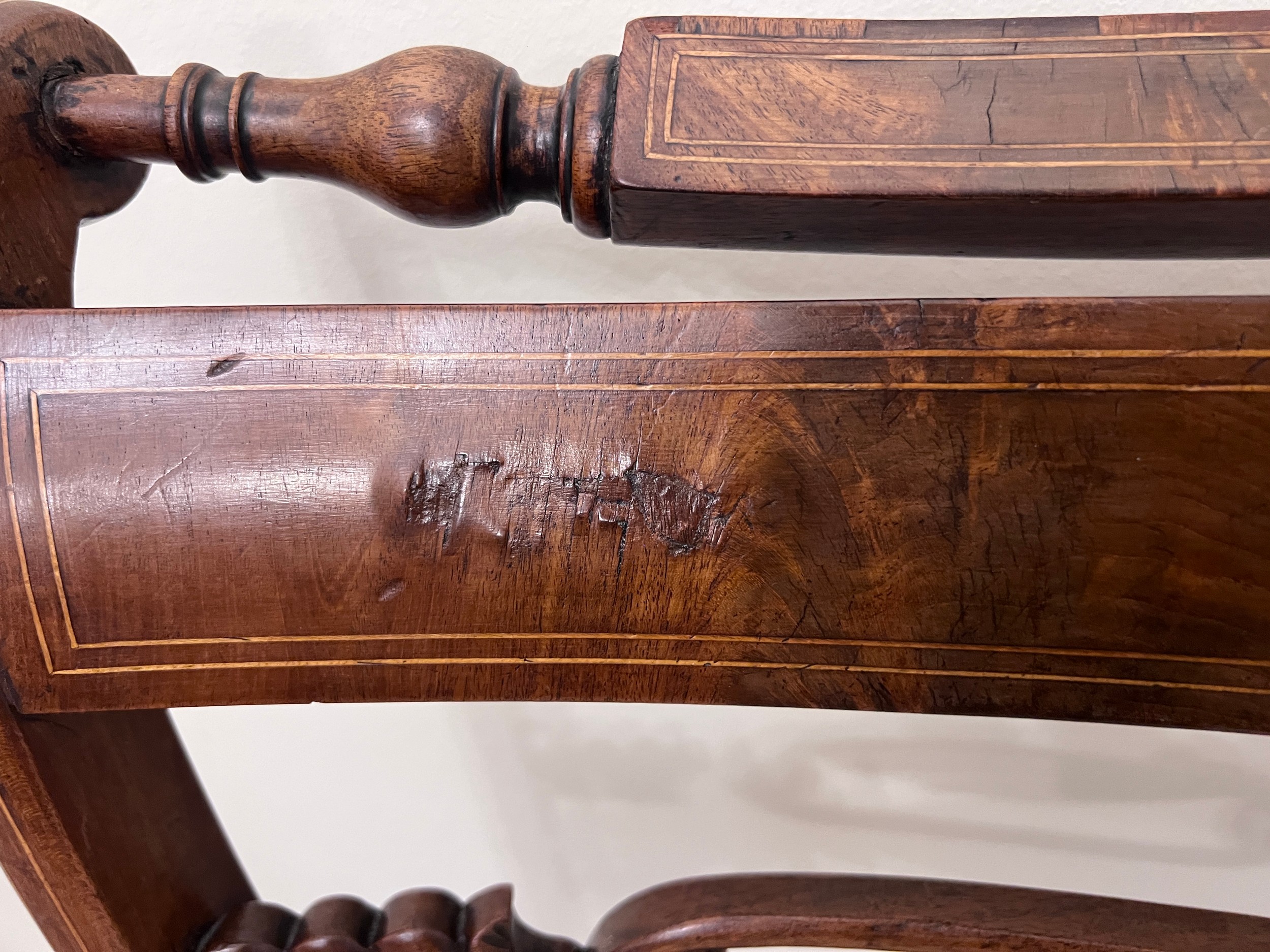 A pair of regency mahogany sabre legged dining chairs. - Image 6 of 6