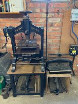 A Mackay of Bristol cast iron printing press. (please note that this item is to be collected from