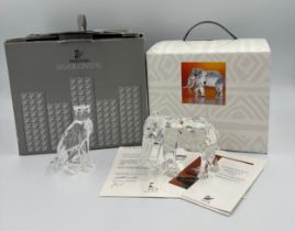 Swarovski crystal, to include a boxed Cheetah, 7610 NR 000 001, 9.5cm h and a boxed elephant "