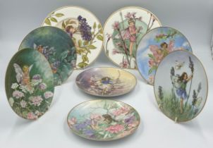 Eight Villeroy & Boch Fairy plates inspired by Cicely Mary Barker approx 20cm d smallest and 22cm