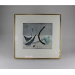 Henri Goetz (1909-1989), abstract composition, coloured etching, numbered 15/40, signed and dated '