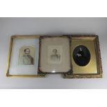 19th century school, two portraits of officers, watercolour, both unsigned, largest 16.5cm by 13.