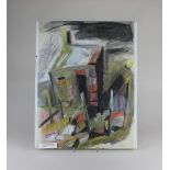 Marjorie Webb (1903-1978), pastel study for The Bothy, unsigned, 50cm by 37.5cm