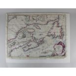 Canada, Jacques Nicolas Bellin and Thomas Jeffreys, a New Chart of the Coast of New England, Nova