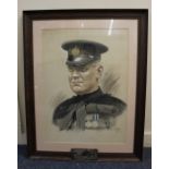 R C Smith (early 20th century), portrait of a police officer, with plaque inscribed 'To Supt A D