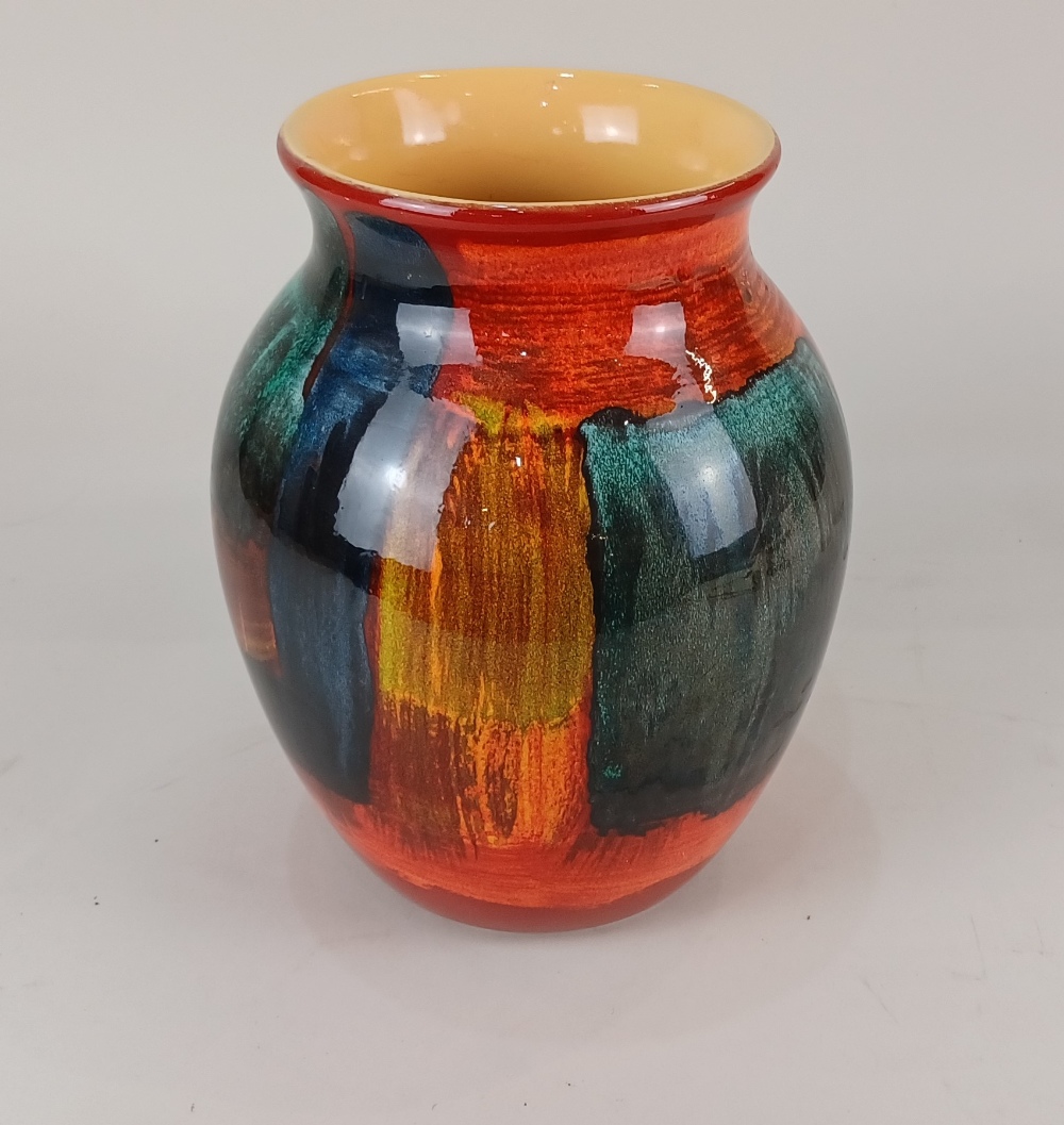 A Poole pottery 'Gemstones' pattern baluster vase 25cm high