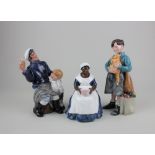 Three Royal Doulton figures comprising Song of the Sea, Royal Governor's Cook and Welcome Home, no