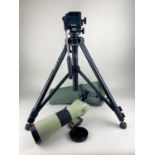 A Nikon ED Field Scope spotter with case and tripod, 37cm