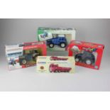 A collection of model tractors, fram machinery and other vehicles, to include Britains, Corgi and