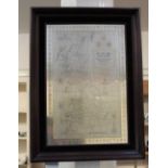A framed modern silver map of Great Britain with the boundary lines and county coats of arms,