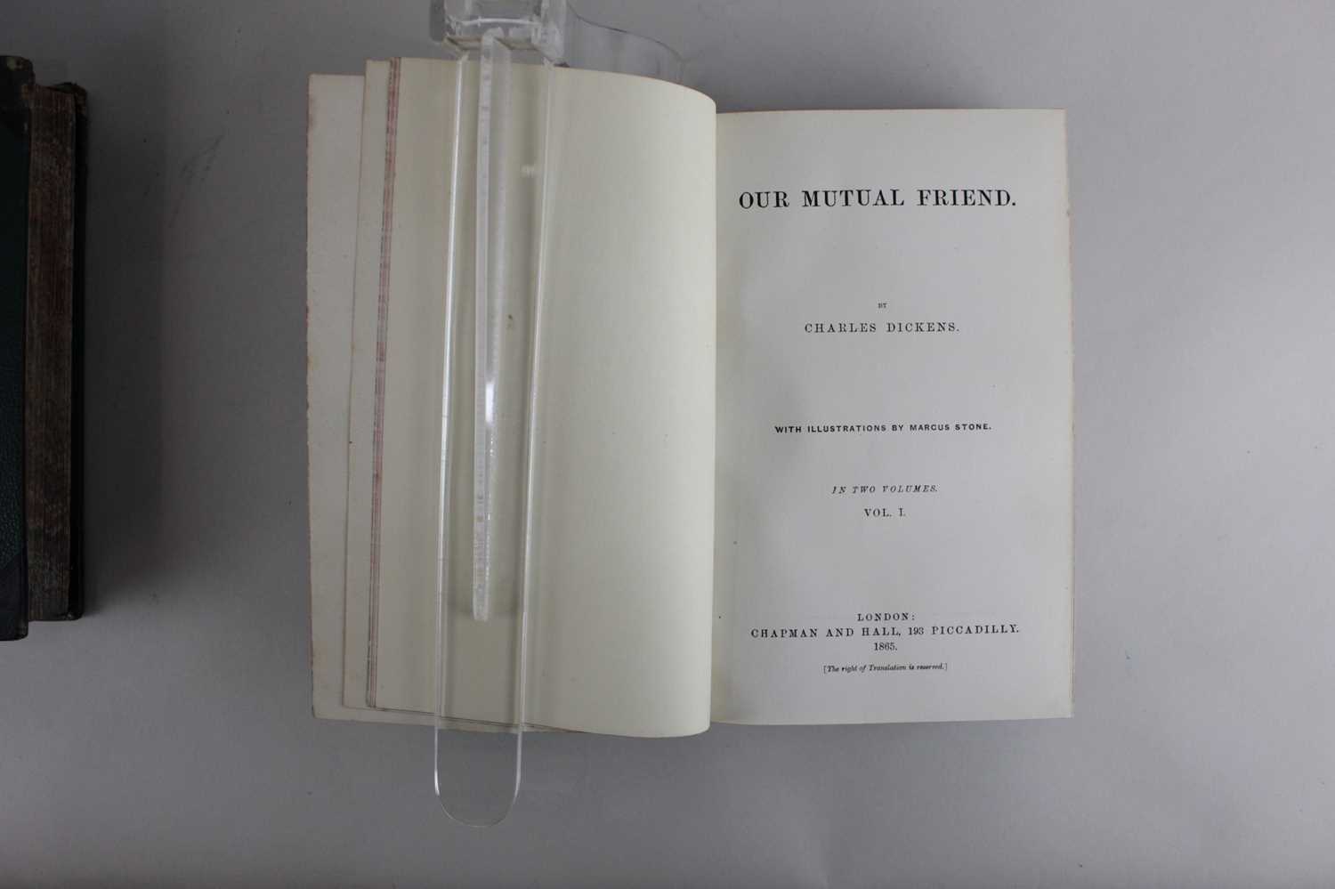 Charles Dickens, seven early volumes including Bleak House, Our Mutual Friend, Dombey and Son with - Image 5 of 5