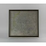 John Norden, Hamshire Olim Pars Belgarum hand coloured engraved map, 30cm x 33cm and two road maps