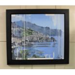 Kris Hardy, Amalfi Coast, oil on canvas, signed, verso paper labels, 61cm by 71.5cm, together with a