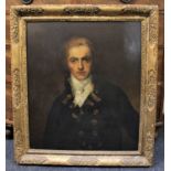 After Sir Thomas Lawrence portrait of Sir Graham Moore, oil on canvas, unsigned, 71cm by 60cm