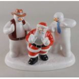 A Coalport Characters 'Raymond Briggs Father Christmas' limited edition figure group 'Line Dancing',