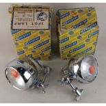 Two Raydyot chrome spot lamps, boxed